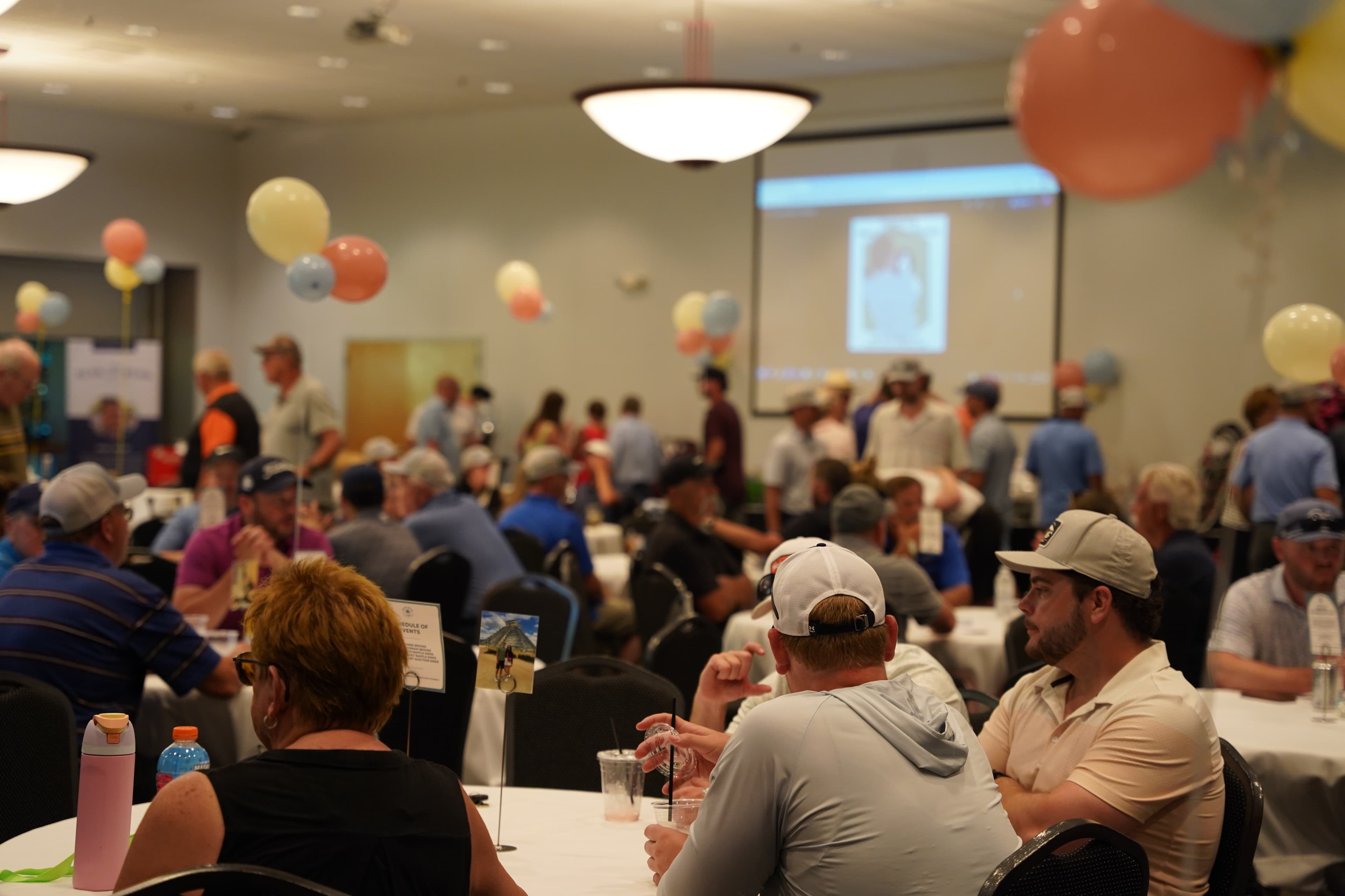 Dinner guests enjoying the meal