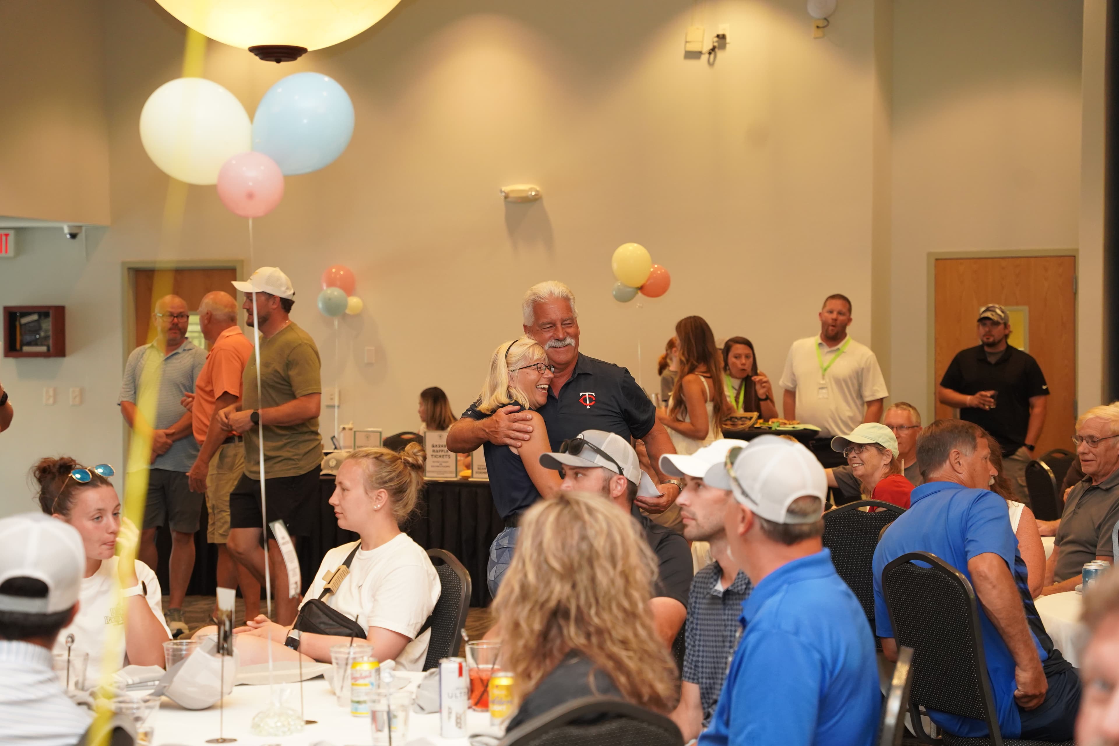 Community members at the benefit