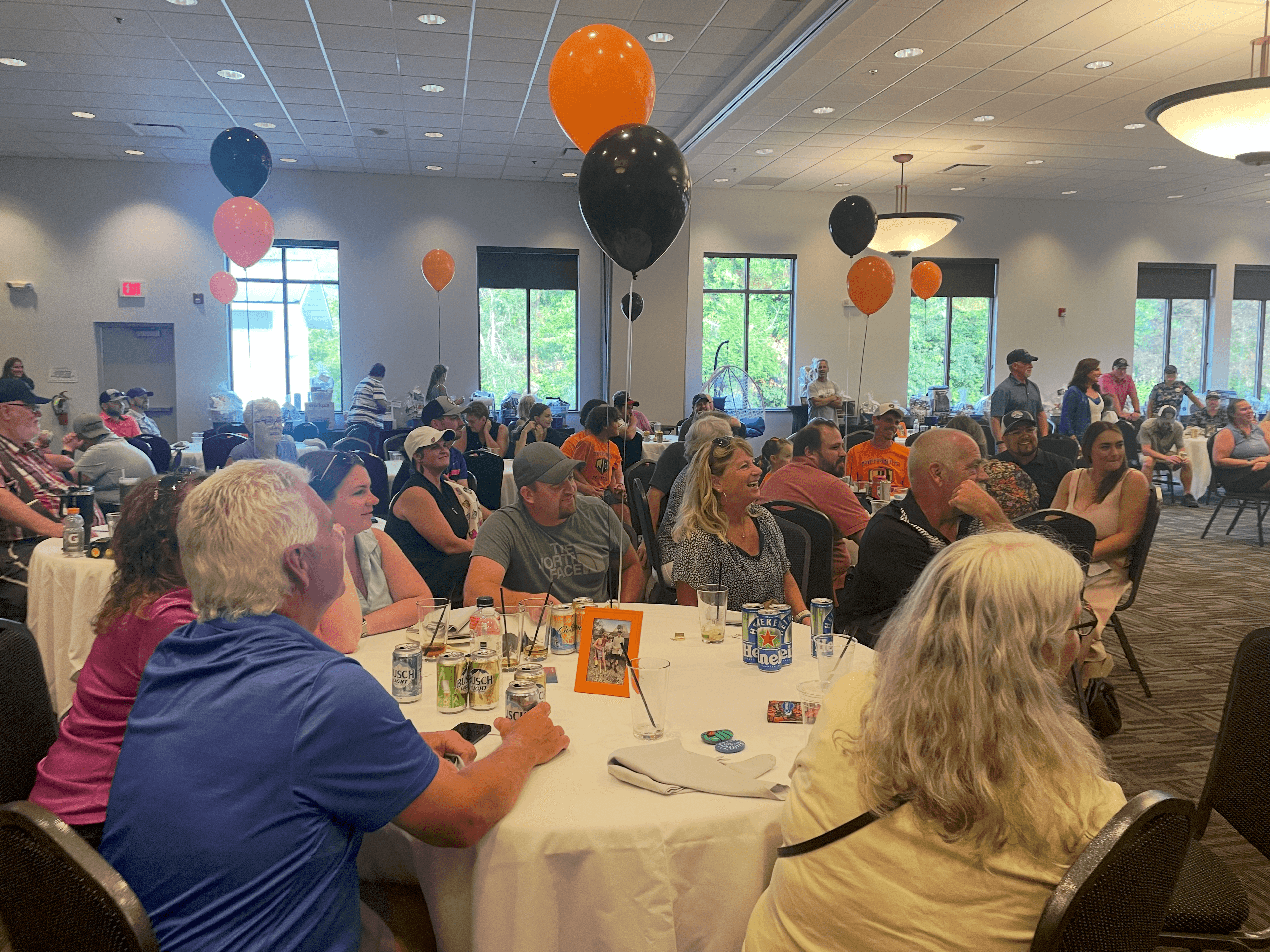 Dinner guests at the benefit