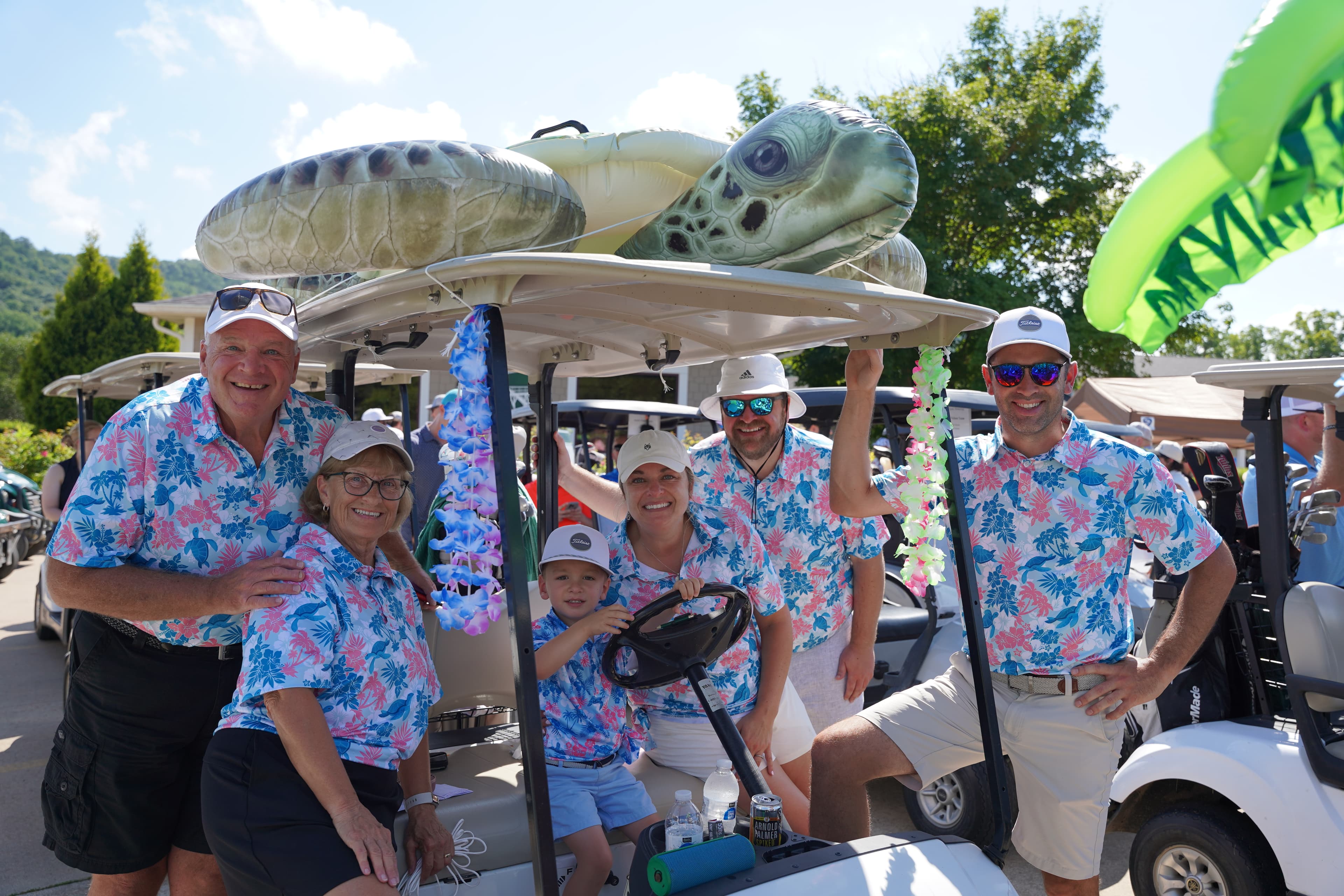 Schneider family at the tournament
