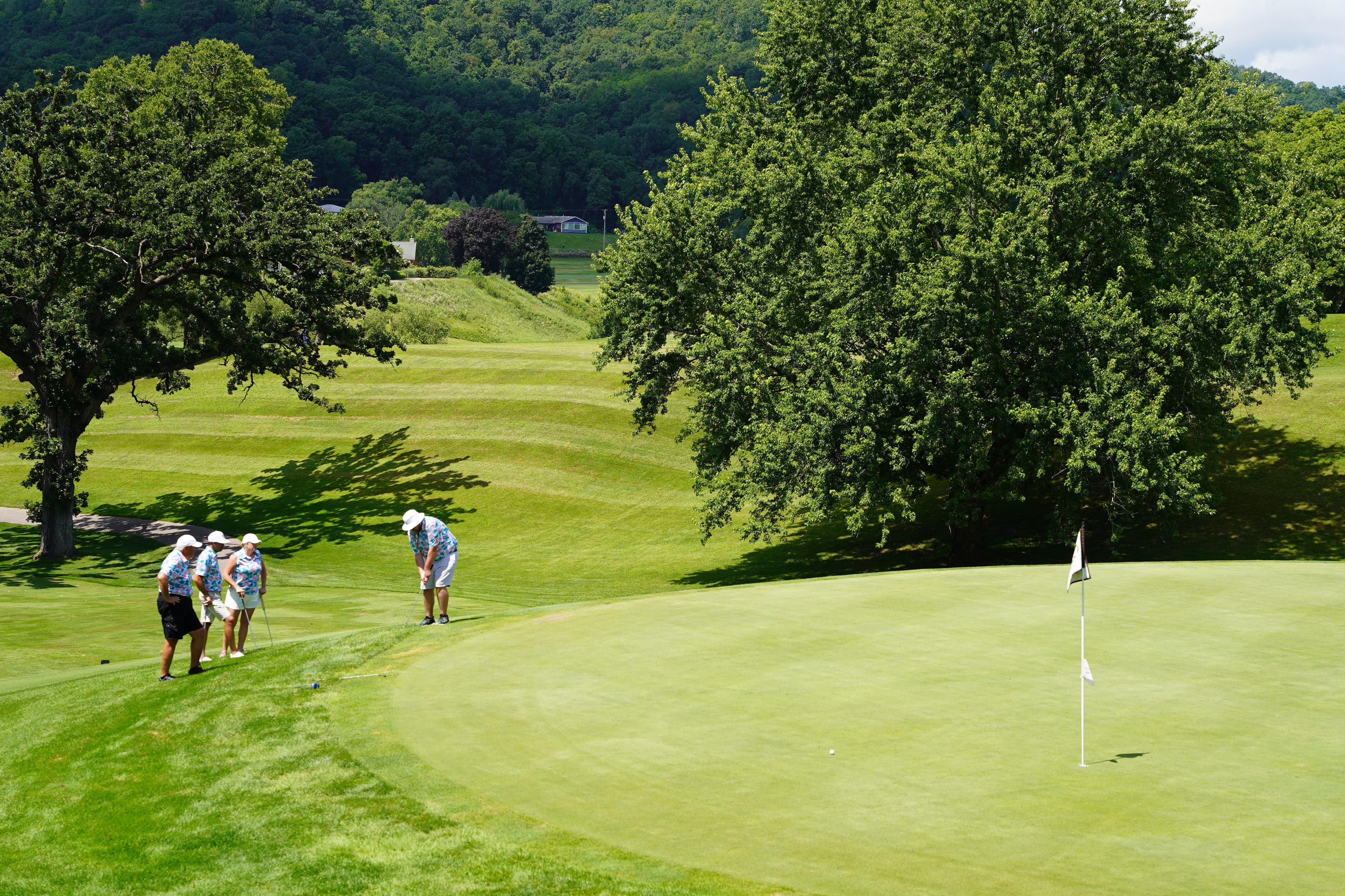 Schneider family at Hole 11