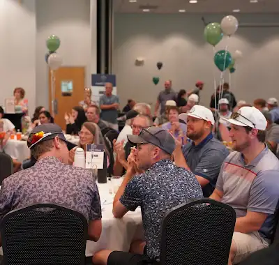 Guests seated together at the 2026 benefit dinner