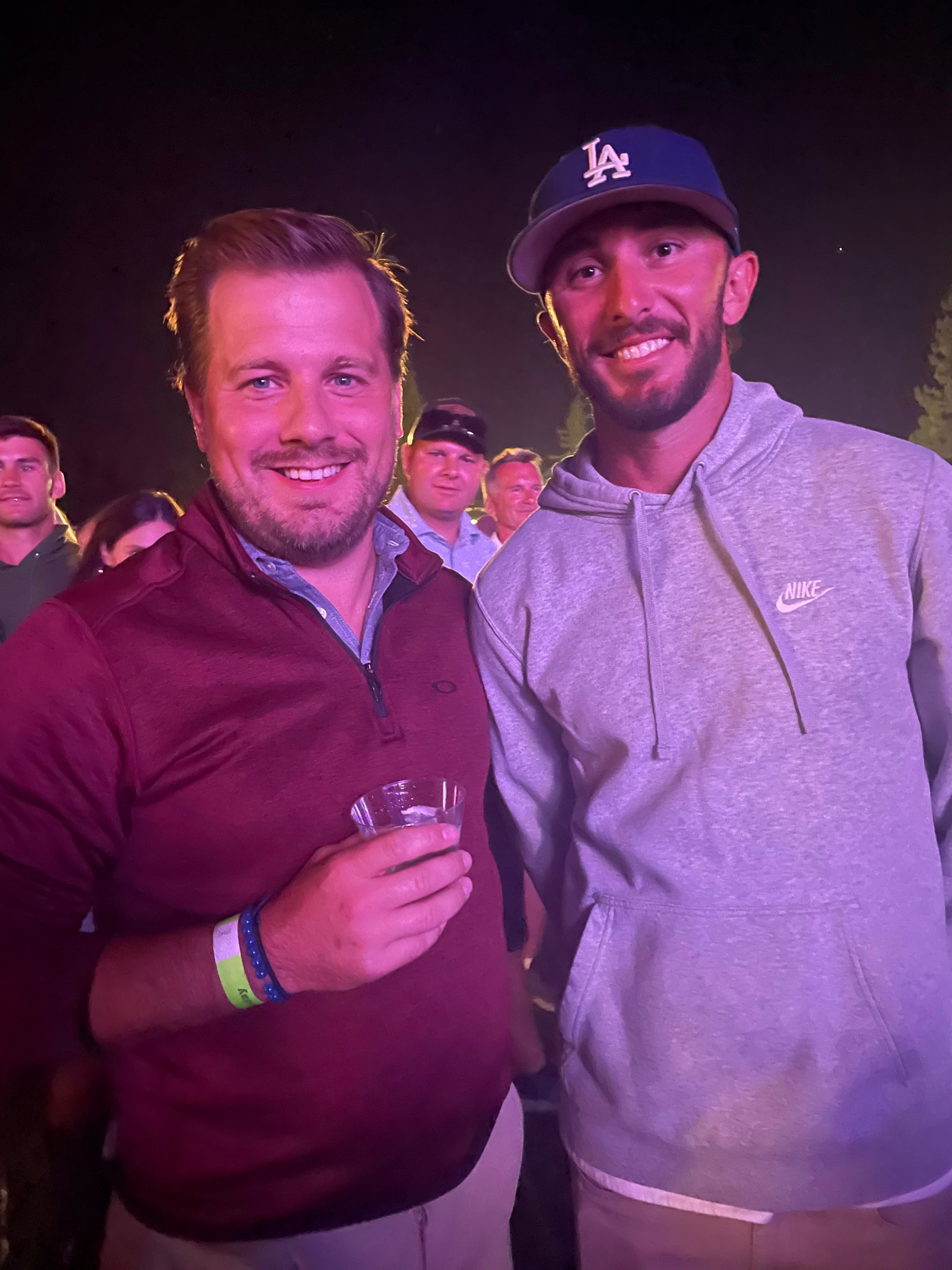 Sean with Max Homa